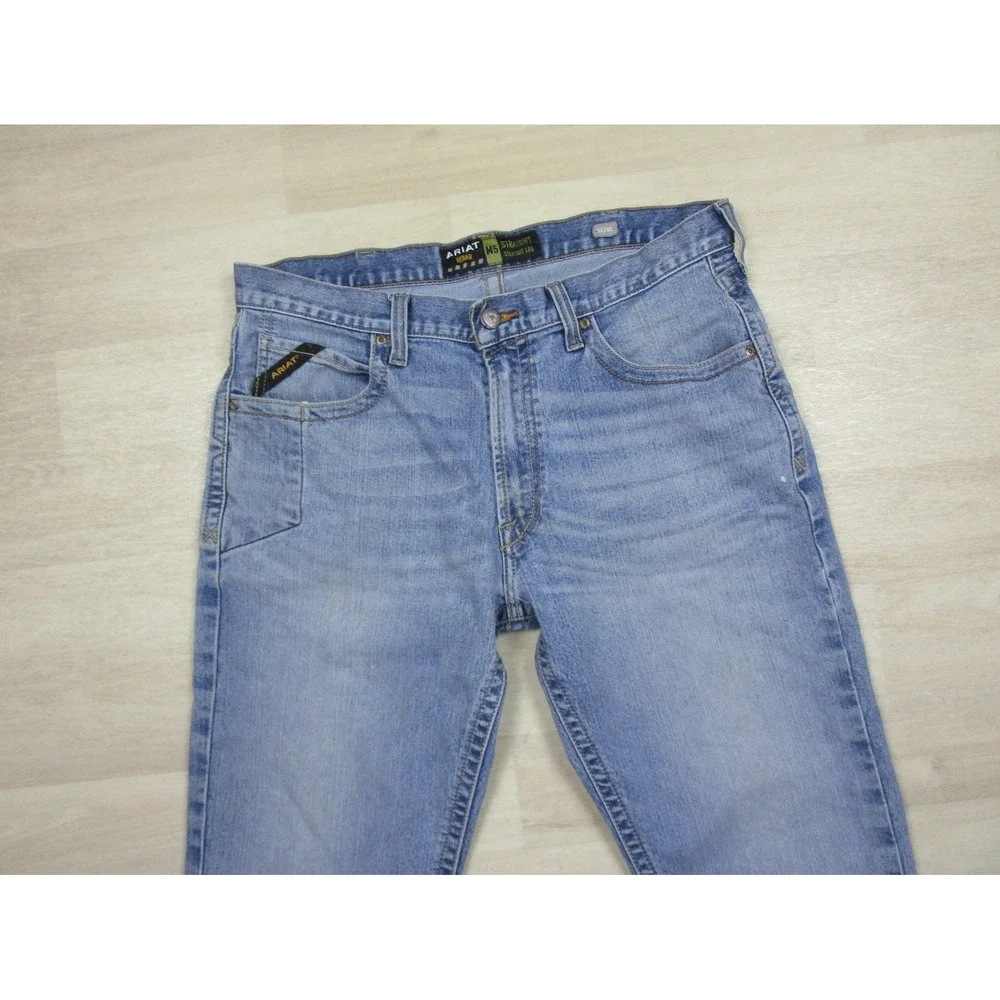 Ariat Rebar M5 Straight Leg Jeans Men's (36x31.5) DuraStretch Workwear Western